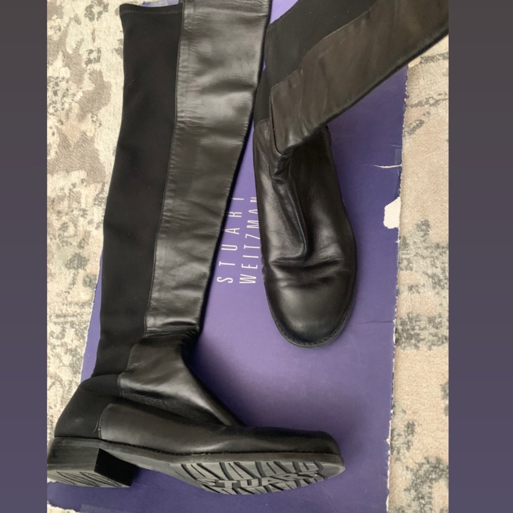 50/50 Stuart Weitzman boots, leather edition.